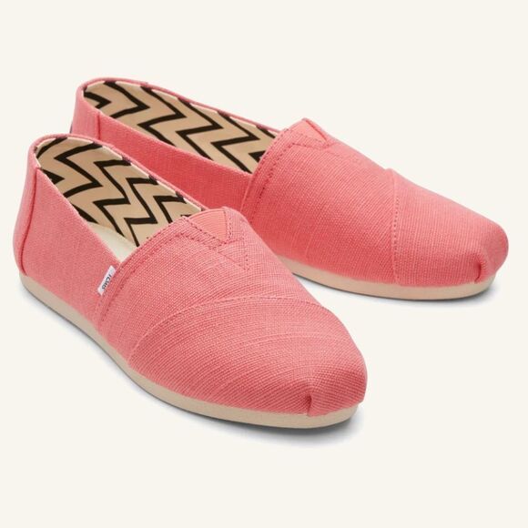 Tom’s Alpargata Shell Pink Heritage Canvas 7.5 NWT - Picture 1 of 10